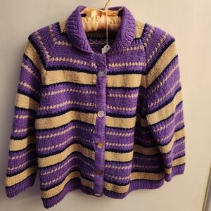 Vintage Hand-Knitted Cardigan